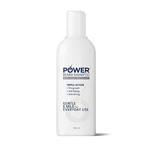 Power Bart Shampoo - Fördert Bartwuchs,...