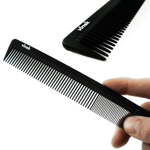 vinsk® Carbon Kamm Bartkamm fein & grob-...