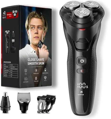 FitSan Rasierer Herren Elektrisch:Nass- und...