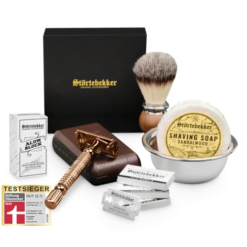 Störtebekker® Premium Rasierhobel Set für...
