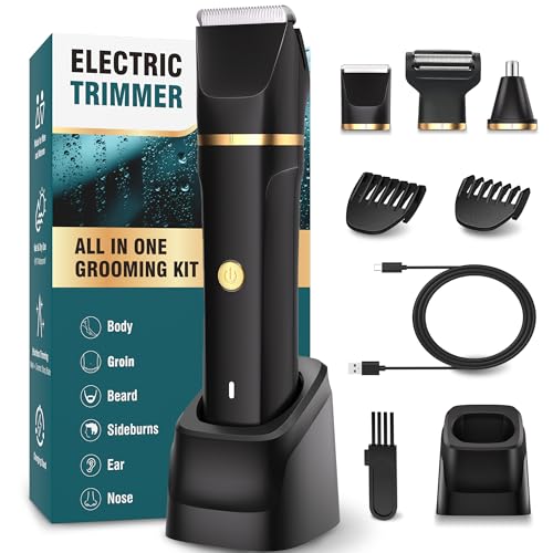 Intimrasierer Mann, 3-in-1 Nasenhaartrimmer...