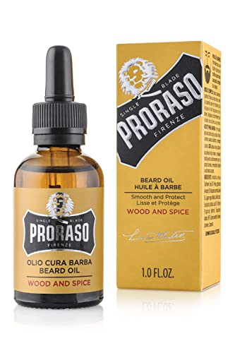 Proraso Beard Oil, Wood & Spice, Bartöl mit...