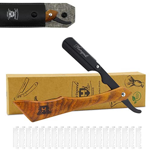 Haryali London Rasiermesser Set mit Holzgriff...