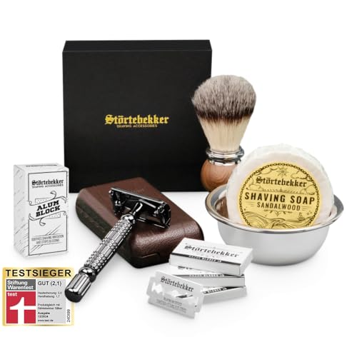 Störtebekker® Premium Rasierhobel Set für...