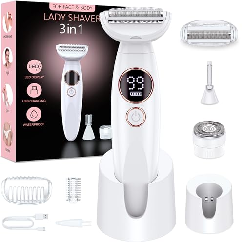 Rasierer Damen,3-In-1 Intimrasierer für...