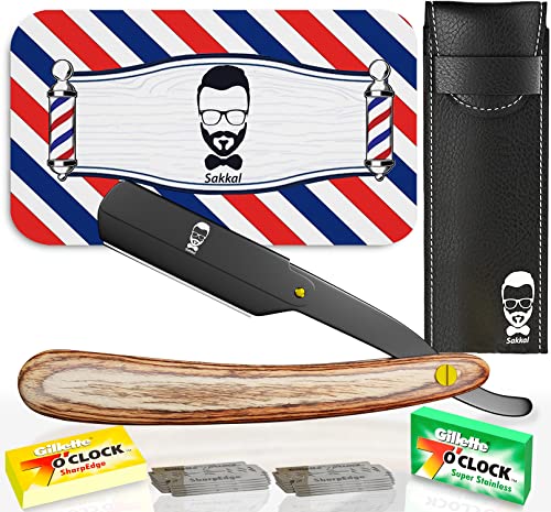 Rasiermesser Barber set 20 Halbe Klingen Etui...