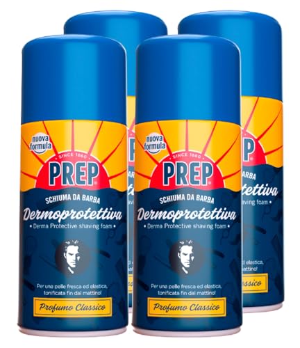 4 x PREP Hautschützender Rasierschaum...
