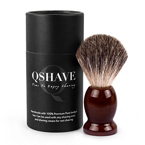 Qshave Rasierpinsel, handgefertigt aus 100 %...