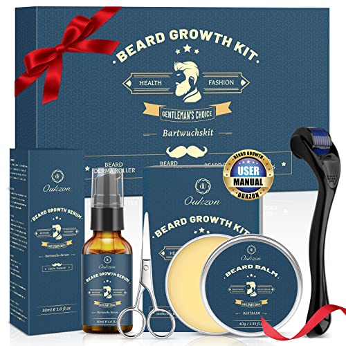 Beard Growth Kit, Oukzon Bart Wachstum Set -...