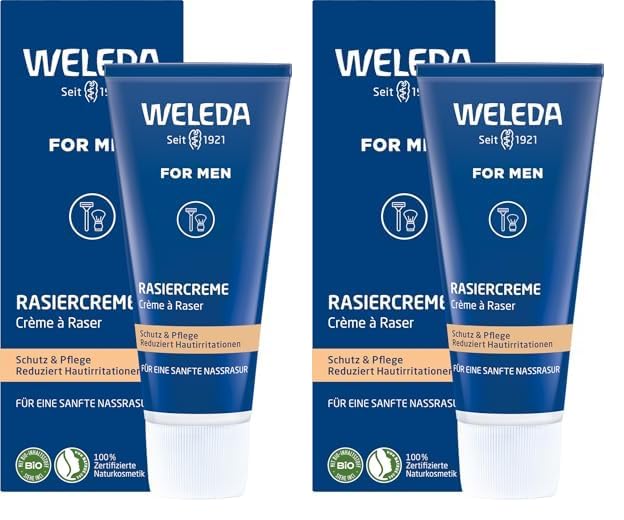 WELEDA Bio FOR MEN Rasiercreme, Naturkosmetik...
